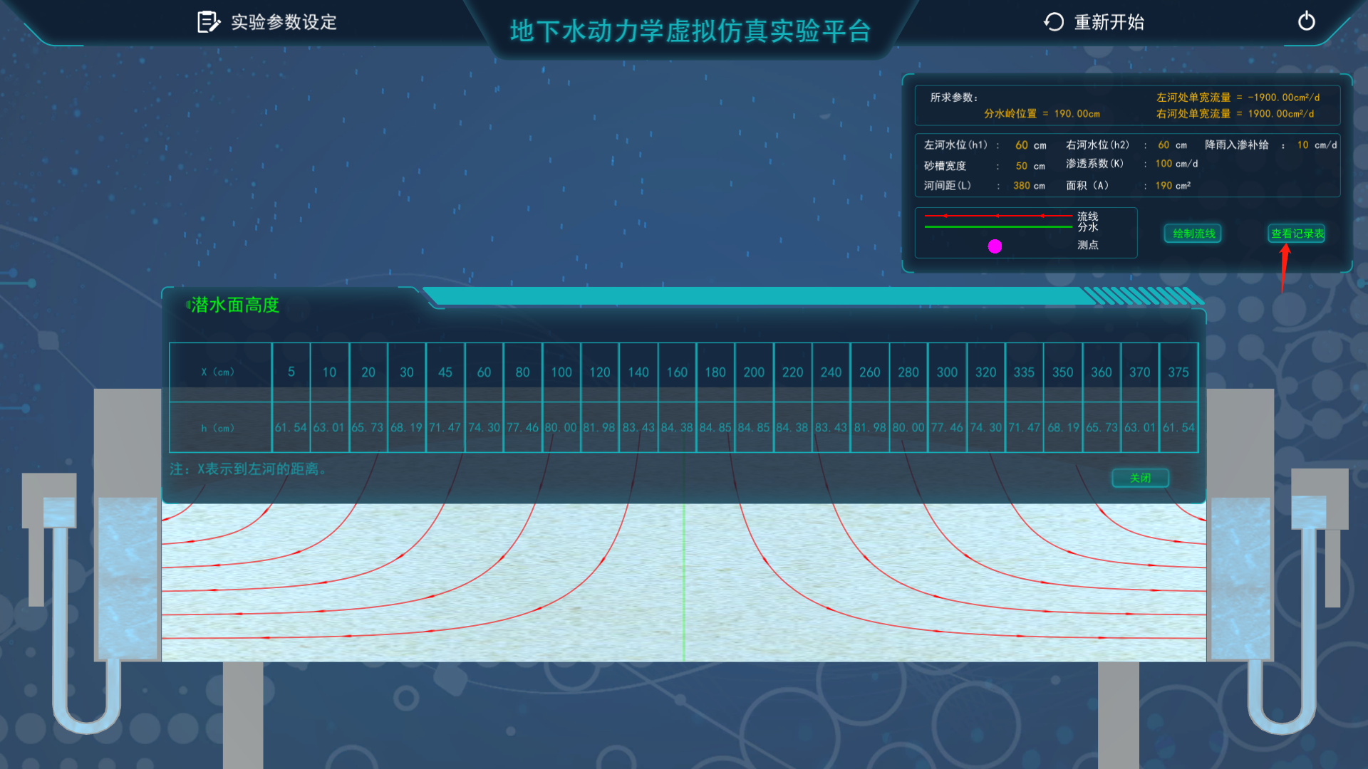 地下水動力學(xué)虛擬仿真實(shí)驗平臺
