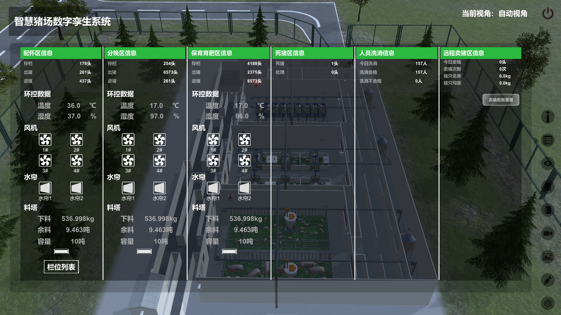 智慧豬場數字孿生系統 | 農業數字孿生養殖解決方案